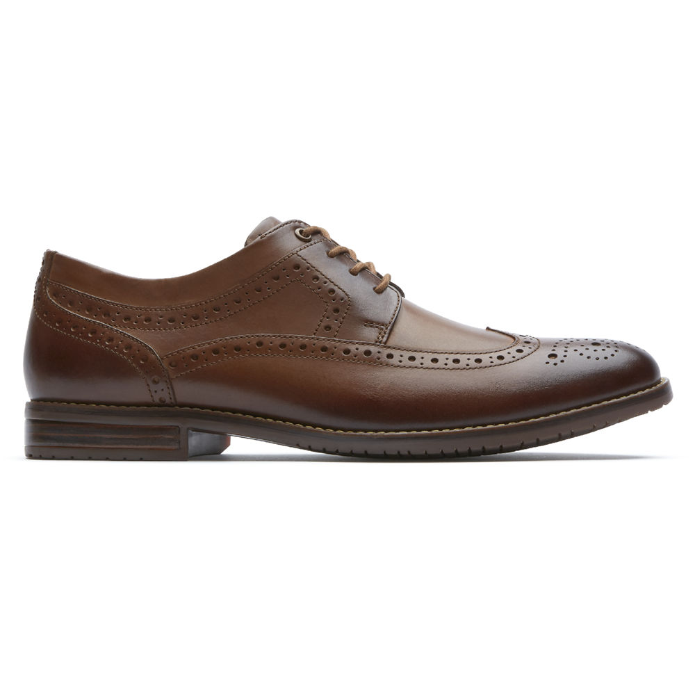 Oxfords Rockport Hombre Mexico - Style Purpose 3 Wingtip Marrom - VPQMT4907